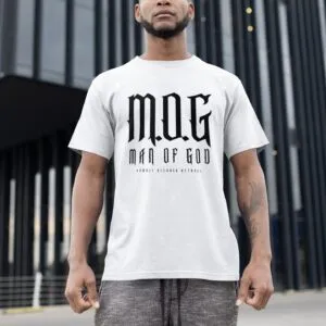 M.O.G TRI-BLEND BLACK LETTER TEE