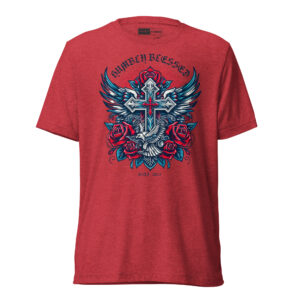 HB CROSS MENS TRI-BLEND TEE - Image 2