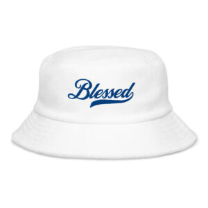 BLESSED PUFF EMB Unstructured terry cloth bucket hat - Image 2