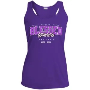 PURP BL Sport-Tek Ladies Performance Racerback Tank