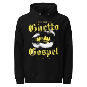 GHETTO GOSPEL organic side pocket hoodie
