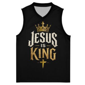 JESUS IS KING Premium basketball jersey